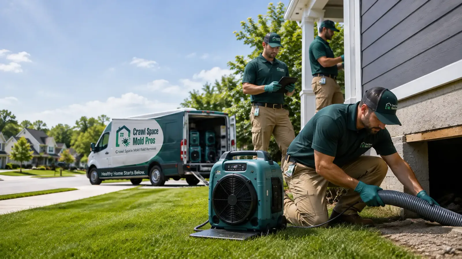 Crawl Space Mold Removal in Chesterville, OH